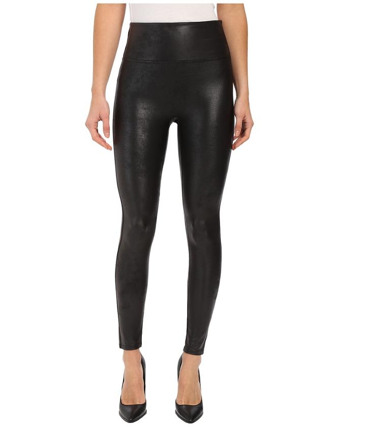 Spanx - Cut Sew Cropped Leather Leggings