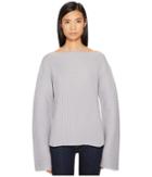 Jil Sander Navy - Wool Boat Neck Long Sleeve Sweater