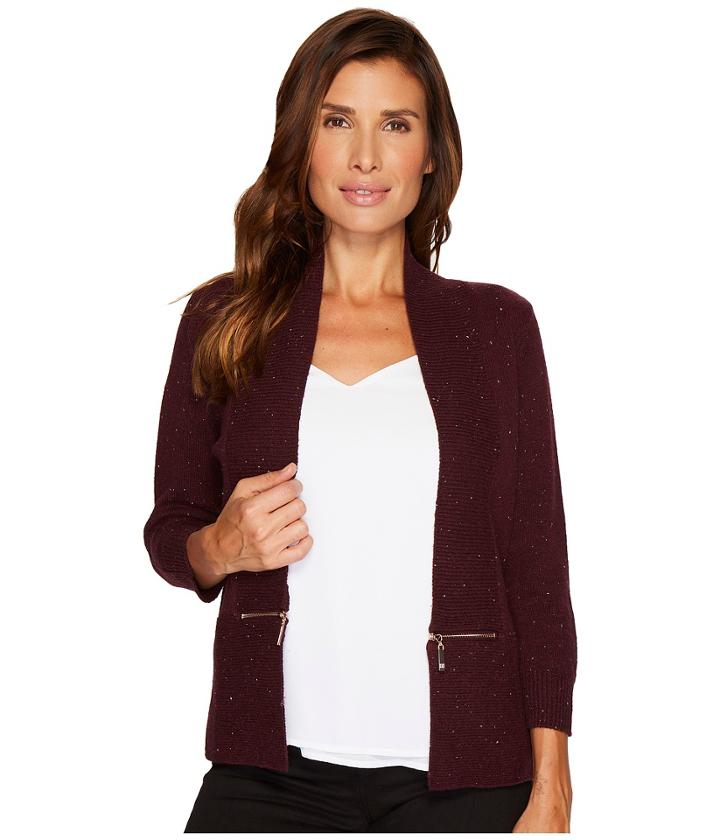 Ivanka Trump - Cotton Zipper Sweater