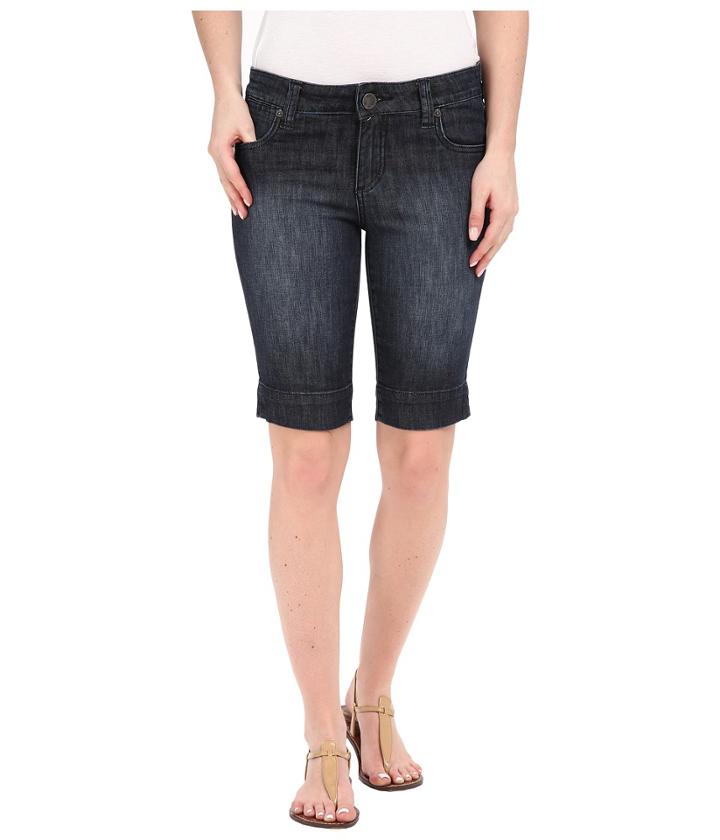 Kut From The Kloth - Natalie Bermuda Shorts In Direct W/ Dark Stone Base Wash