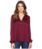 Catherine Catherine Malandrino - Long Sleeve Lace-up Blouse