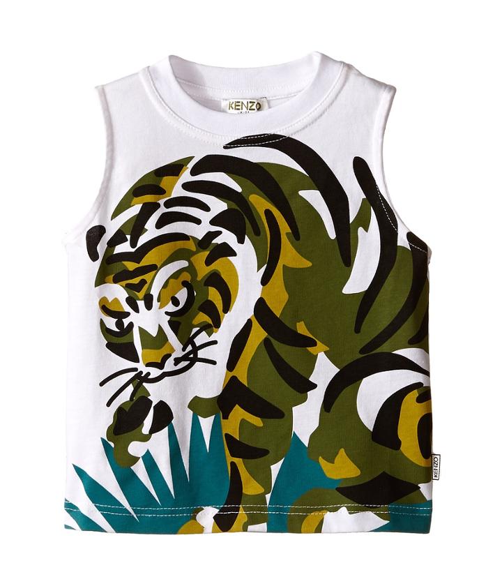 Kenzo Kids - Tiger In Grass Sleeveless T-shirt
