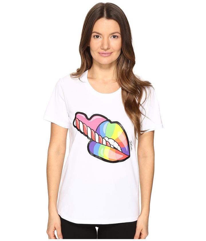 Just Cavalli - Rainbow Lip Short Sleeve T-shirt