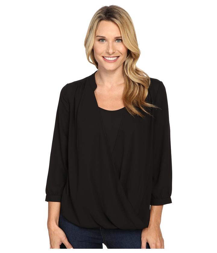Nydj - Drape Front Blouse W/ Cami