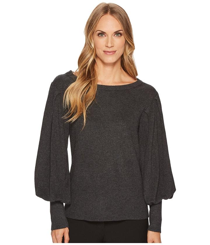 Vince Camuto - Bubble Drama Sleeve Crew Neck Sweater