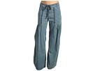 Xcvi - Willowy Wide Leg Stretch Poplin Pant (baltic Blue) - Apparel