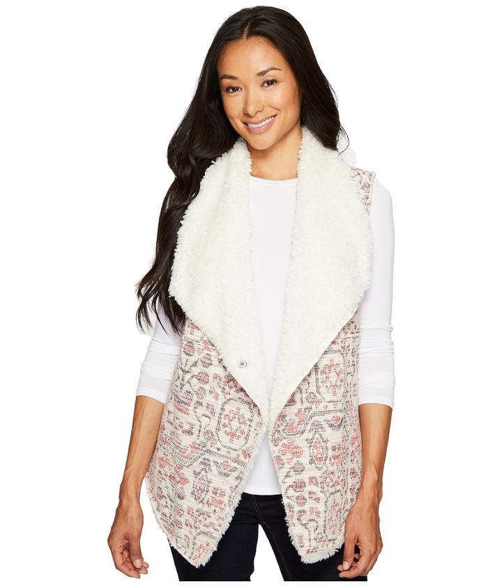 Dylan By True Grit - Vintage Jacquard Sherpa Vest