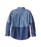 Lacoste Kids - Long Sleeve Bi-color Chambray Woven Shirt