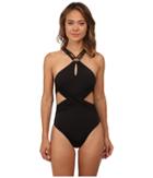 Trina Turk - Garden Party Solids High Neck One-piece