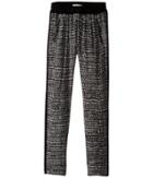 Ikks - Printed Loose Pants With Elastic Drawstring Waist Zipper Pocket Detail