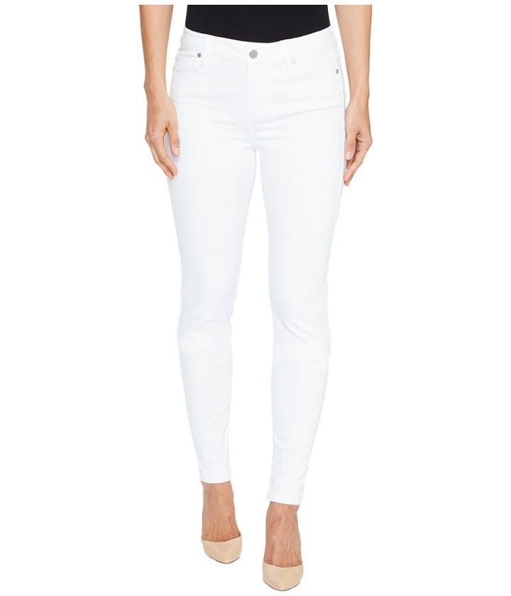 Liverpool - Abby Skinny In Vintage Slub Stretch Twill In Bright White