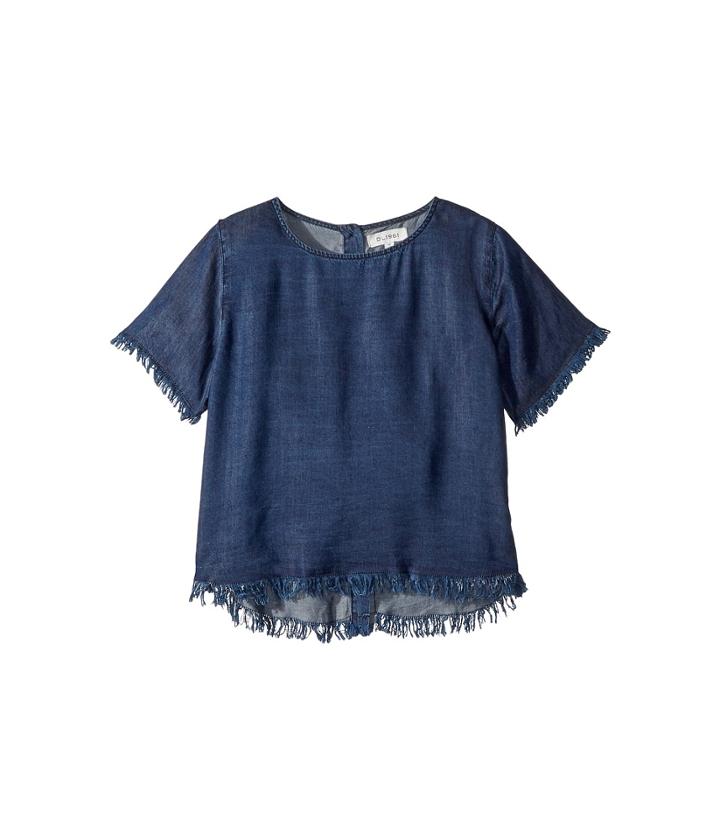 Dl1961 Kids - Dark Wash T-shirt W/ Button Down Back