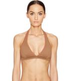 Letarte - Halter Top With Whipstitch