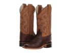 Old West Kids Boots - Ostrich Print Square Toe