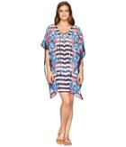 Tommy Bahama - Palms Paradise Lace-up Tunic Cover-up