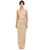 Nicole Miller - Embroidered Tulle Gown