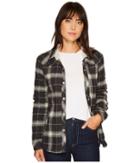 Dylan By True Grit - Melange Flannel Frosty Tipped Snap Shirt Jacket