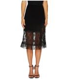 Sonia By Sonia Rykiel - Crepe Satin Dentelle Skirt
