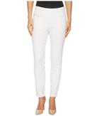 Jag Jeans - Amelia Slim Ankle Pull-on Jeans With Embroidery In White