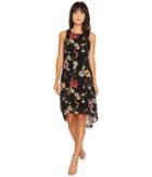 Karen Kane - Floral High-low Hem Dress