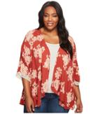 B Collection By Bobeau - Plus Size Waterfall Lightweight Jacket