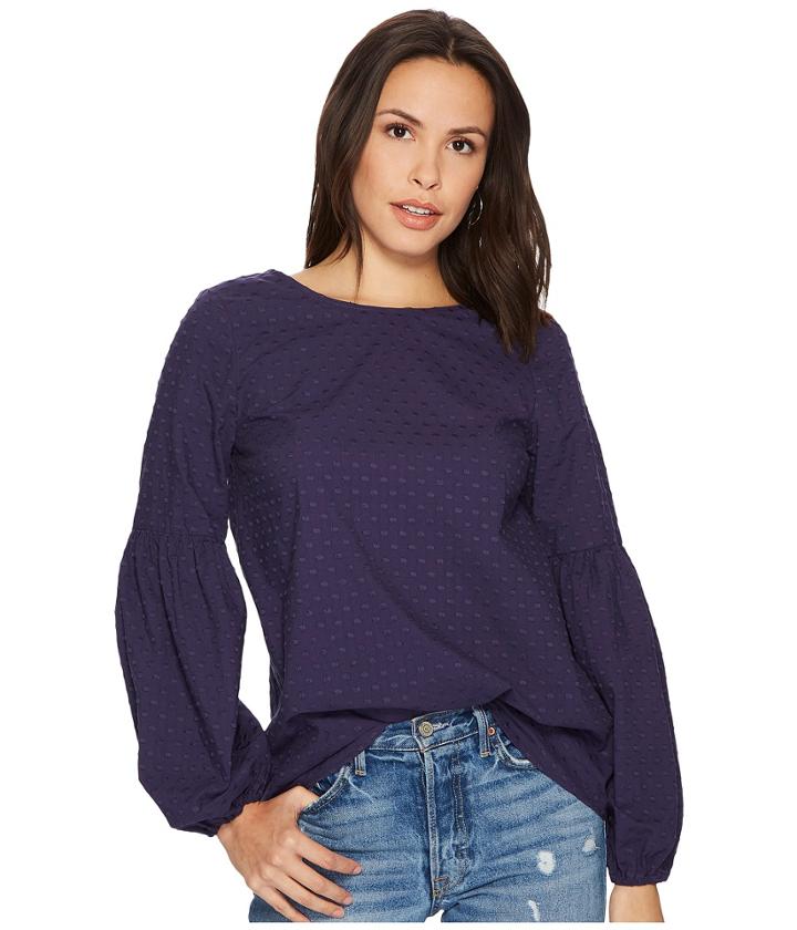 Kensie - Embroidery Dot Top Ks1k4374