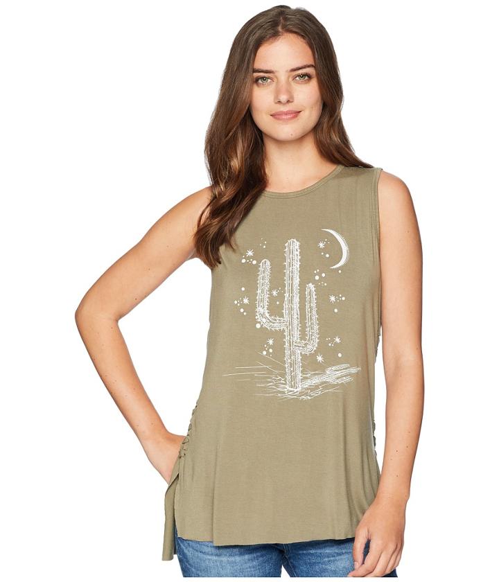 Miss Me - Cactus Graphic Tank Top