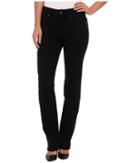 Miraclebody Jeans Katie Straight Leg In Jet Black