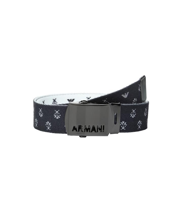 Armani Junior - Fabric Belt With Logo Buckle