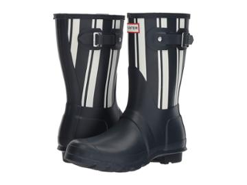 Hunter - Original Garden Stripe Short Rain Boots