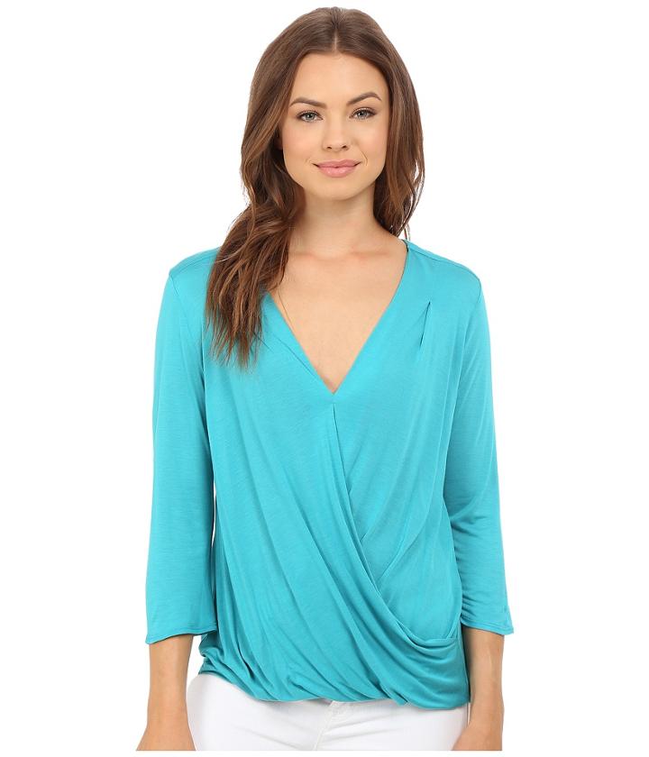 Lanston - Surplice 3/4 Sleeve Top
