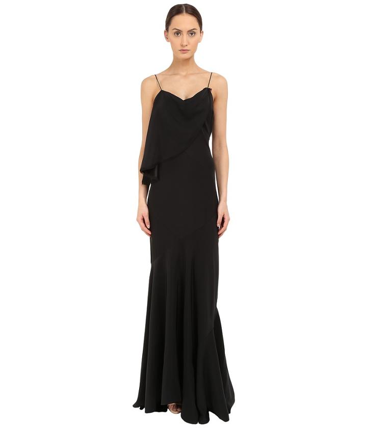 Zac Posen - Spaghetti Strap Flutter Gown