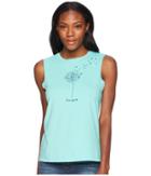 Life Is Good - Free Spirit Flower Sleeveless Smooth Tee