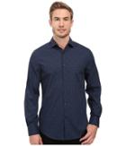 Perry Ellis - Regular Fit Stretch Cotton Floral Print Shirt