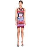 Versace Jeans - Sleeveless Cut Out Printed Dress