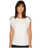 B Collection By Bobeau - Norah T-shirt With Trim Detail