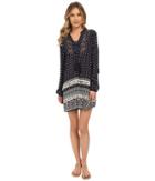 Brigitte Bailey - Grace Long Sleeve Printed Dress With Tassel