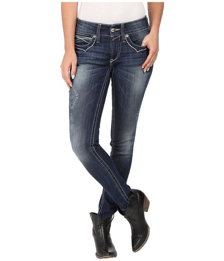 Ariat - R.e.a.l. Skinny Aztec In Baltic