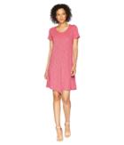 Mod-o-doc - Slub Mini Stripe Asymmetrical Hem T-shirt Dress