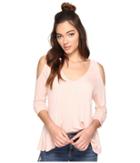 Jack By Bb Dakota - Bartemus Light French Terry Cold Shoulder Top
