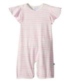 Toobydoo - Pink Stripe Wing Sleeve Shortie Jumpsuit