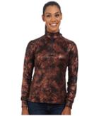 Hot Chillys - Peach Print Zip Tee