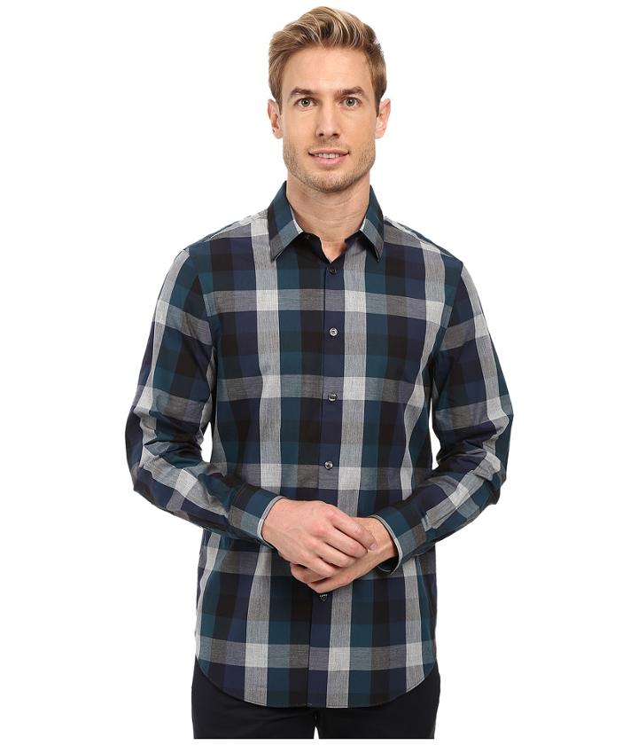 Perry Ellis - Exploded Plaid Shirt