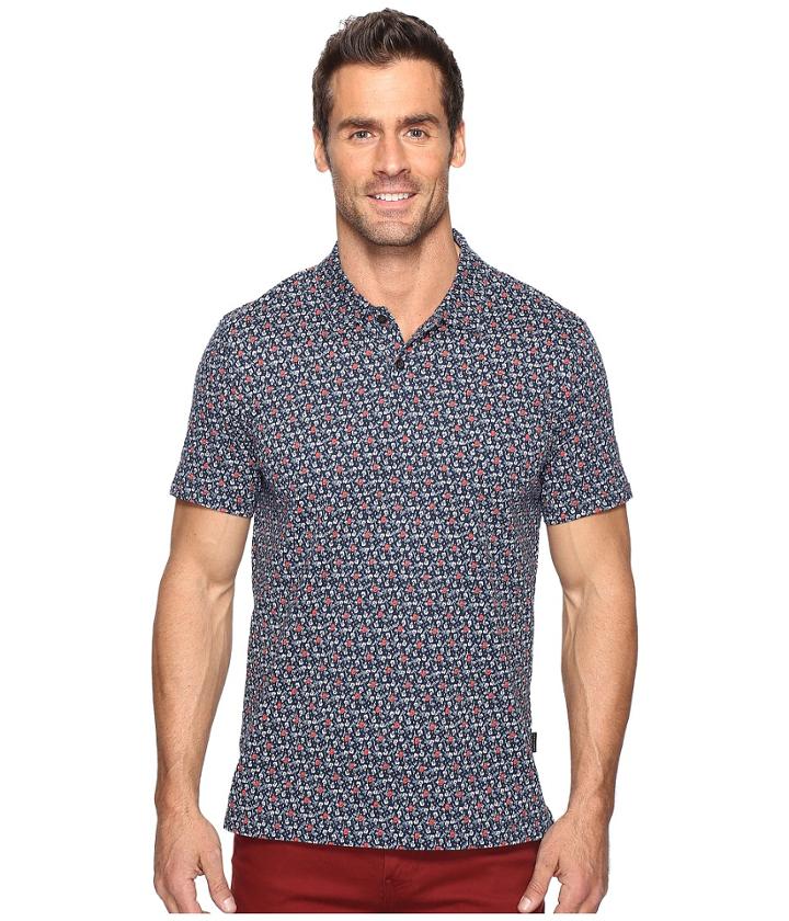 Perry Ellis - Pima Cotton Floral Polo