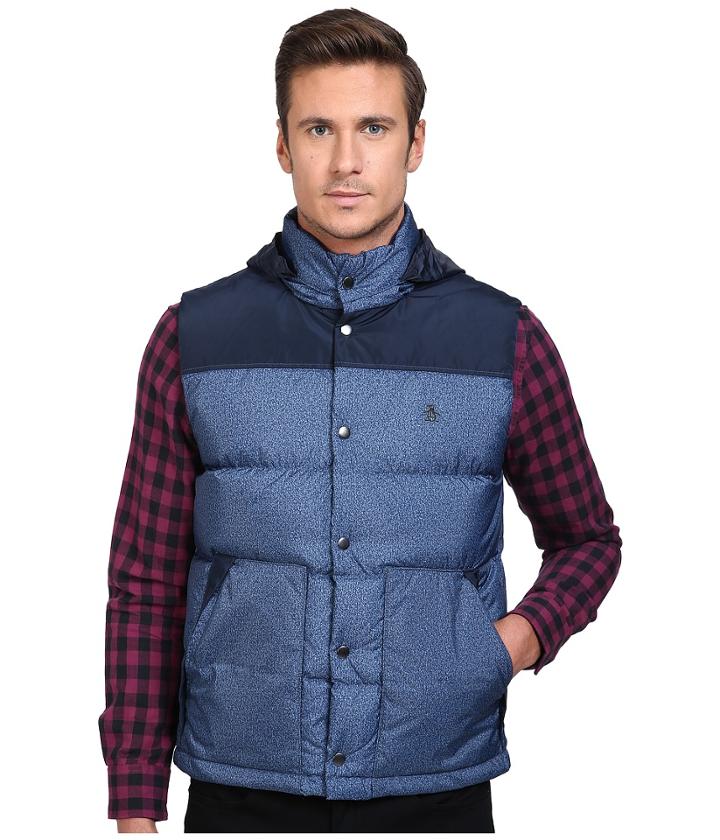 Original Penguin - Color Block Down Vest