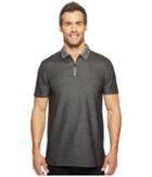 Calvin Klein - Two-tone Pique Polo With Logo Zipper
