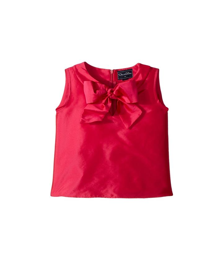 Oscar De La Renta Childrenswear - Taffeta Sleeveless Bow Blouse