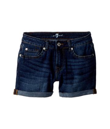 7 For All Mankind Kids - Denim Shorts In Eden Port