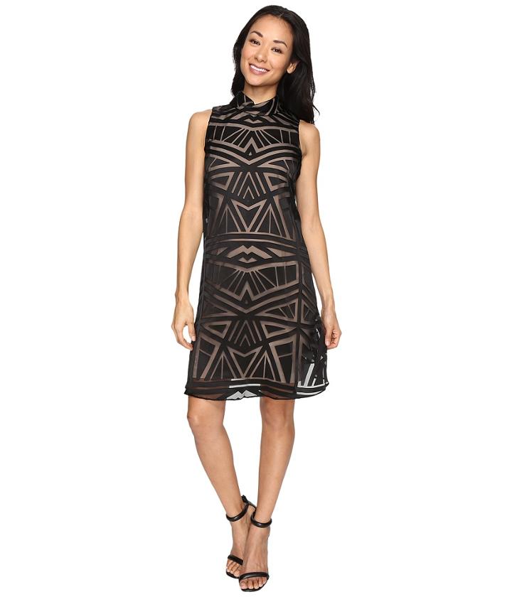 Vince Camuto - Roll Collar Float W/ Fitted Under Dress