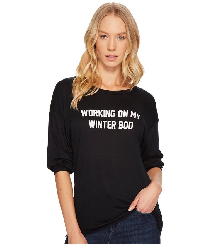 Project Social T - Working On My Winter Bod Long Sleeve Top